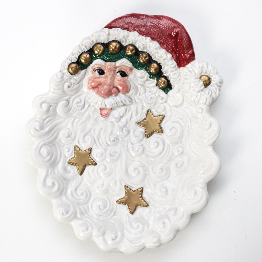 Fitz & Floyd Essentials Santa Claus Christmas Decor Plate